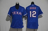 Women Texas Rangers #12 Rougned Odor Blue New Cool Base Stitched Jersey,baseball caps,new era cap wholesale,wholesale hats